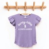 The Juniper Shop Bunny Kisses Easter Wishes Bunny Flutter Sleeve Tee - 2 of 4