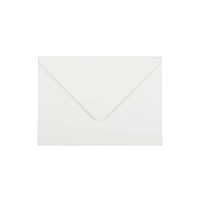 JAM Paper A7 Strathmore Invitation Envelopes w/Euro Flap 5.25x7.25 White Wove 1921392I