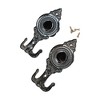 Unique Bargains Curtain Holdbacks Peony Hooks Iron 5.43"x2.36" 1Pair - 4 of 4