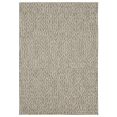 Oriental Weavers Caicos CA08A Grey/ Light Grey Indoor/Outdoor Area Rug - 3'3" x 5'