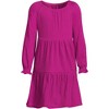 Lands' End Kids Long Sleeve Velvet Dress - 3 of 4
