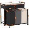 Heybly Laundry Hampers, 126L Laundry Basket with 3 Section Pull-Out Rolling Bags - 3 of 3