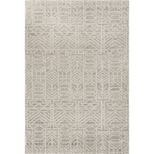 Nuloom Elaina Abstract Indoor/Outdoor Patio Area Rug 4' x 6' in Light Gray - 1 of 4