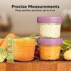 12pk Prep Baby Food Storage Containers, 4 oz Leak-Proof, BPA Free Glass Baby Food Jars for Feeding - 2 of 4