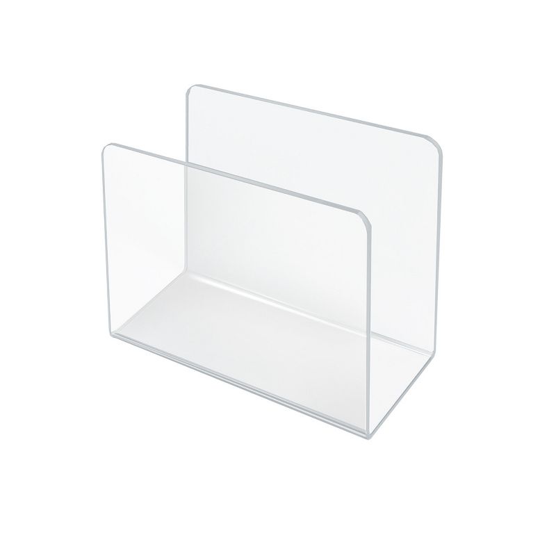 Azar Displays Clear Acrylic Desk File Holder- Large, 4-Pack, 4 of 10