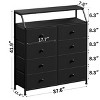 WOWLIVE 8 Drawer Dresser with 2-Tier Open Shelf, Double Chest of Drawer - 3 of 4