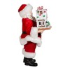 Kurt Adler 11-Inch Battery-Operated Santa with Light-Up Gingerbread House - 3 of 4