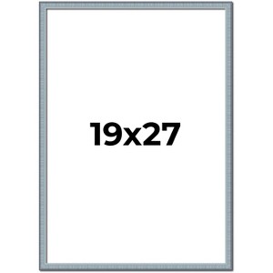 PosterPalooza | Textured Blue Picture Frame - UV Acrylic, Foam Board Backing, Hanging Hardware - 1 of 4