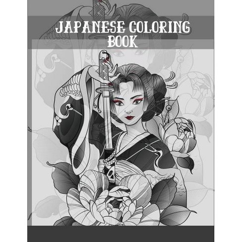 Download Japanese Coloring Book By Claudette The Chewy Paperback Target