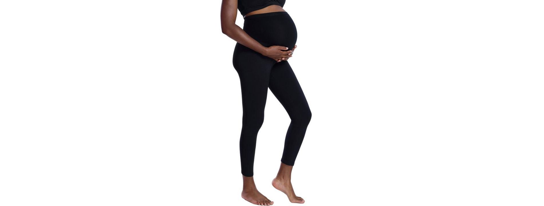 Women's Essential Stretch Secret Fit Over the Belly Maternity Leggings | Motherhood Maternity