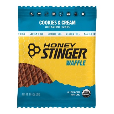 Honey Stinger Cookies and Cream Waffle Nutrition Bar
