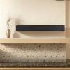 Vynxaria 60 in Solid Cedar Decorative Wall Shelf Floating Mantel Black 1pc Rustic Farmhouse Display Beam Storage Ledge - 2 of 4