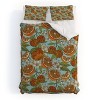Deny Designs 3pc Full/Queen Valentina Ramos Oranges and Flowers Duvet Cover and Pillow Sham Set: 300 Thread Count, Woven Polyester - 2 of 4