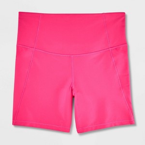 Women's Effortless Support High-Rise Pocketed Bike Shorts 6" - All In Motion™ - 1 of 1
