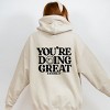 Simply Sage Market S.W.Smiley You're Doing Great Smiley Front and Back Design Hoodie - 3 of 4