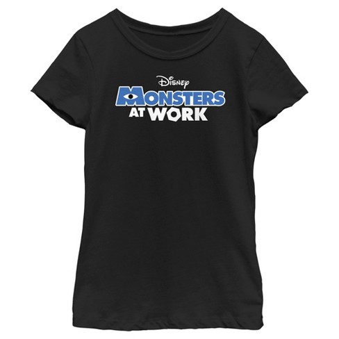 Girl's Monsters at Work Classic Logo Tee T-Shirt - image 1 of 4