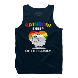 Adult Design By Humans Rainbow Sheep of The Family Pride By Tank Top - 1 of 2