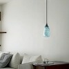 Dewdrop 4.7" Mini Glass Pendant Light, Brown White Marble Glass, Vintage Hanging Ceiling Lamp - 4 of 4