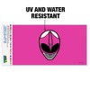Power Rangers Pink Ranger Helmet Automotive Bumper Sticker - 2 of 4