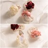 Unique Bargains Artificial Floral Decorative Wrist Corsage Bracelet Rose 6 Pcs - 4 of 4