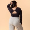 Blogilates Women's Twisty Long Sleeve Top - 2 of 4
