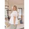 Women's Sweet Sister Peplum Blouse - Polagram - 2 of 4