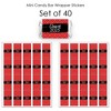 Big Dot of Happiness 2025 Red Graduation Party - Mini Candy Bar Wrapper Stickers - Small Favors - 40 Count - 3 of 4