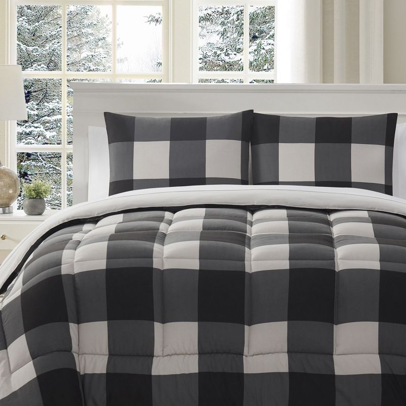 7 Piece Buffalo Plaid Bed In A Bag Comforter And Sheet Set By Sweet Home Collection™, 1 of 5