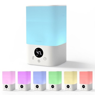 Pharata Humidifier for Bedroom, 3.2L Cool Mist Humidifier with Essential Oil Diffuser for Home, Plant, Ultrasonic Humidification, Auto Shut-Off