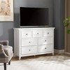 HDZNVF Modern 7 Drawers Dresser, Chest of Drawers Closet Organizers and Storage Clothes Storage Drawers Dressers, White - 3 of 4