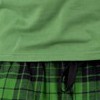 plaid black & green