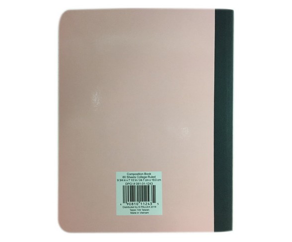 Glitter Composition Notebook College Ruled Pink - Pallex