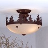 Vaxcel Yosemite 2 - Light Semi-Flush Mount in  Burnished Bronze - 3 of 4