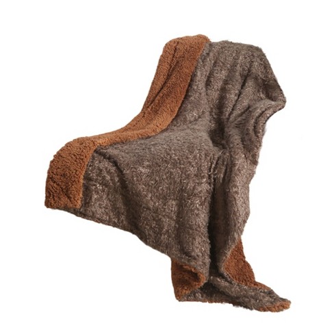 Legacy Decor Luxurious Soft Velour Fleece Throw With Ultra Soft Faux Fur On  Backside : Target