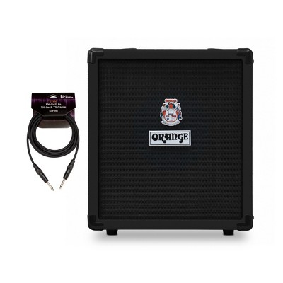 Orange Crush Bass 25 Combo Black Amplifier with 10ft Guitar Cable 2 Items