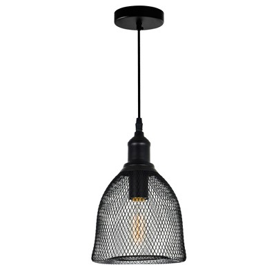 CWI Lighting Drea 1 Light Down Mini Pendant With Black Finish