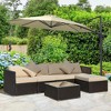 Resenkos 6 Pieces Patio Furniture Set, PE Rattan, - 3 of 4
