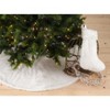 Saro Lifestyle Solid Faux Fur Design Christmas Tree Skirt - image 4 of 4