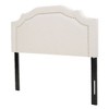 Upholstered Headboard Queen Size with Inset Button Accents, Adjustable Iron Frame for Queen/Full Beds -Christopher Knight Home Queen Headboard - 3 of 4