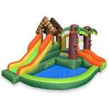 Cloud 9 Bounce House, Jungle Theme, with Blower - Inflatable Bouncer with Two Slides, Jumping Area, and Ball Pit
