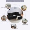 82.6" Modern Sectional Sofas Couches Polyester L-Shaped Couches for Living Room, Bedroom, Black - 4 of 4