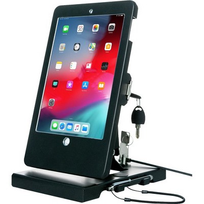 CTA Digital Flat-Folding Tabletop Security Stand - Up to 9.7" Screen Support - 10" Height x 8.3" Width x 7.3" Depth