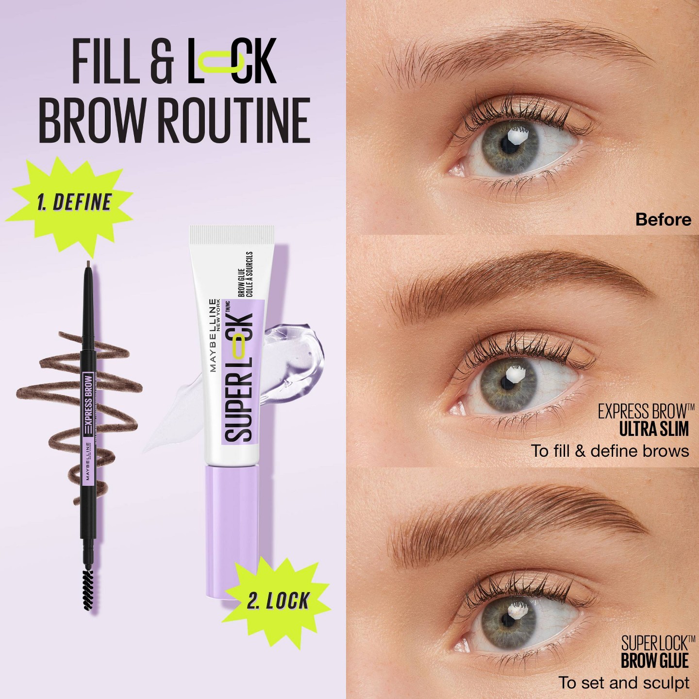 Гель для бровей Maybelline Super Lock Brow Glue, Clear, 0.23 fl oz — фото 7