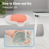 Aoibox 3 Pack Silicone Soap Dish with Drain, Bar Soap Holder for Shower Bathroom, Self Draining Waterfall Soap Tray for Kitchen - 3 of 4