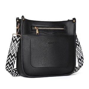 Crossbody Bags for Women Crossbody Purses for Women Hobo Bag Shoulder Bag Handbags with Guitar Strap-7 Pockets - 1 of 4