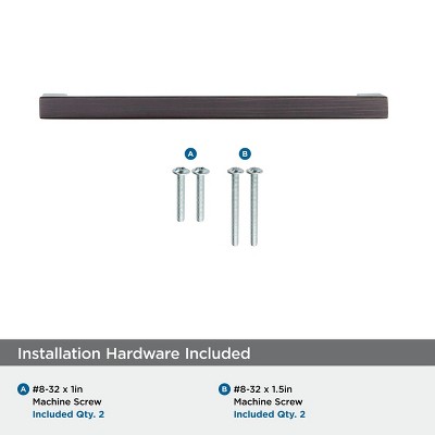 Oil-Rubbed Bronze 5-1/16 Inch Modern Cabinet Drawer Pull
