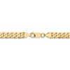 Black Bow Jewelry Men's 6.75mm 14k Yellow Gold Beveled Solid Curb Chain Bracelet - 4 of 4