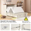 AMERLIFE Murphy Bed with Storage& Charging Station, Farmhouse Cabinet Bed, Noise-Free, for Guest Room, Apartment, or Office - 4 of 4