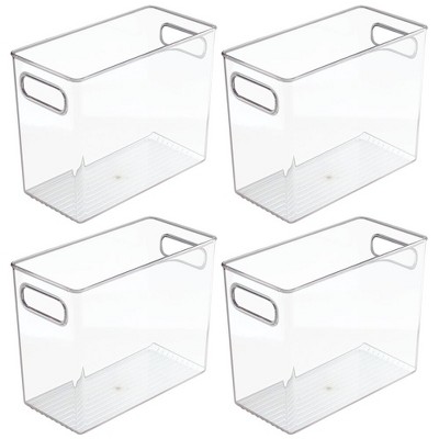 slim plastic storage containers