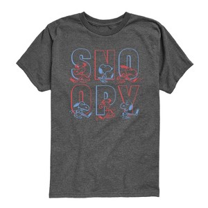 Boys' - Peanuts - Hockey Snoopy Short Sleeve Graphic T-Shirt - 1 of 4